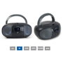 Fonestar Radio CD Boombox Portátil con Bluetooth, FM, USB/MP3, Entrada Aux, Salida Auriculares y Efectos Luminosos - Gris